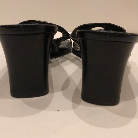 MARIPE Black Heeled Sandal Size 10 - Picture 5 of 6